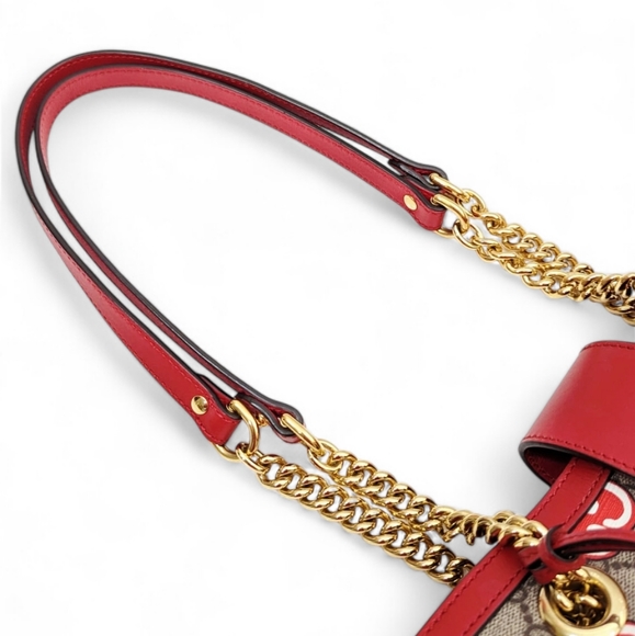 ✨️Authentic Limited Edition Gucci Small Padlock GG Supreme Red Apple Bag - Picture 13 of 16